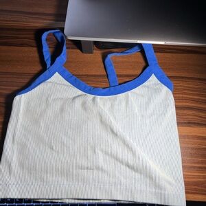 Casual Blue Tank Top